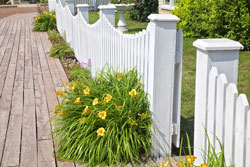 white picket fence