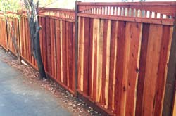 redwood fencing